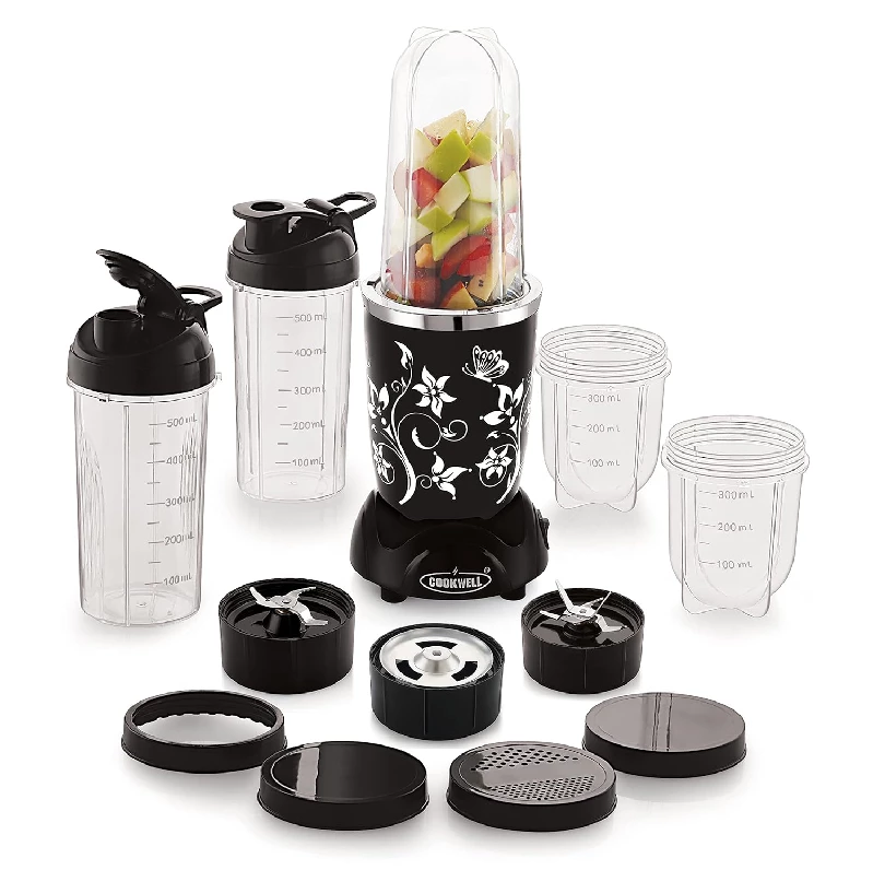 Cookwell Nutri Blender- Black, 5 Jar 2 Blade-1.webp